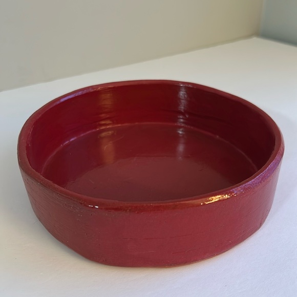 NEW Handmade Pottery Small Bowl in Rich Red - Picture 3 of 6